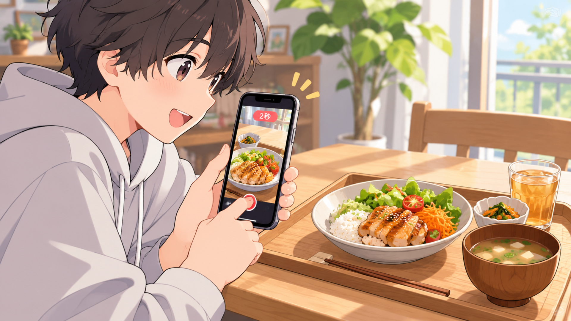 短い動画で日常を撮るイメージ