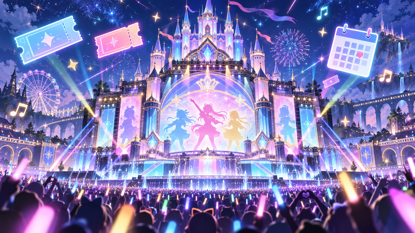 えるすりー12の全5公演スケジュールのイメージ