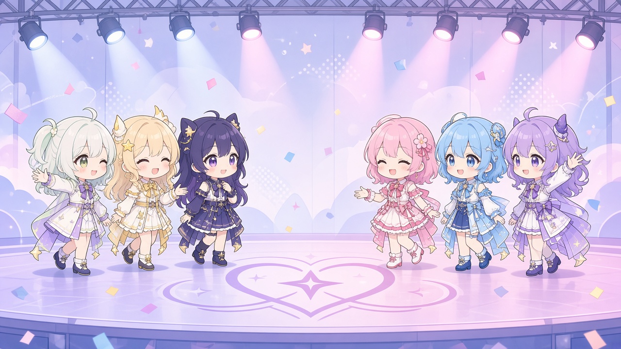 ねぽらぼとholoXの合同ステージのイメージ