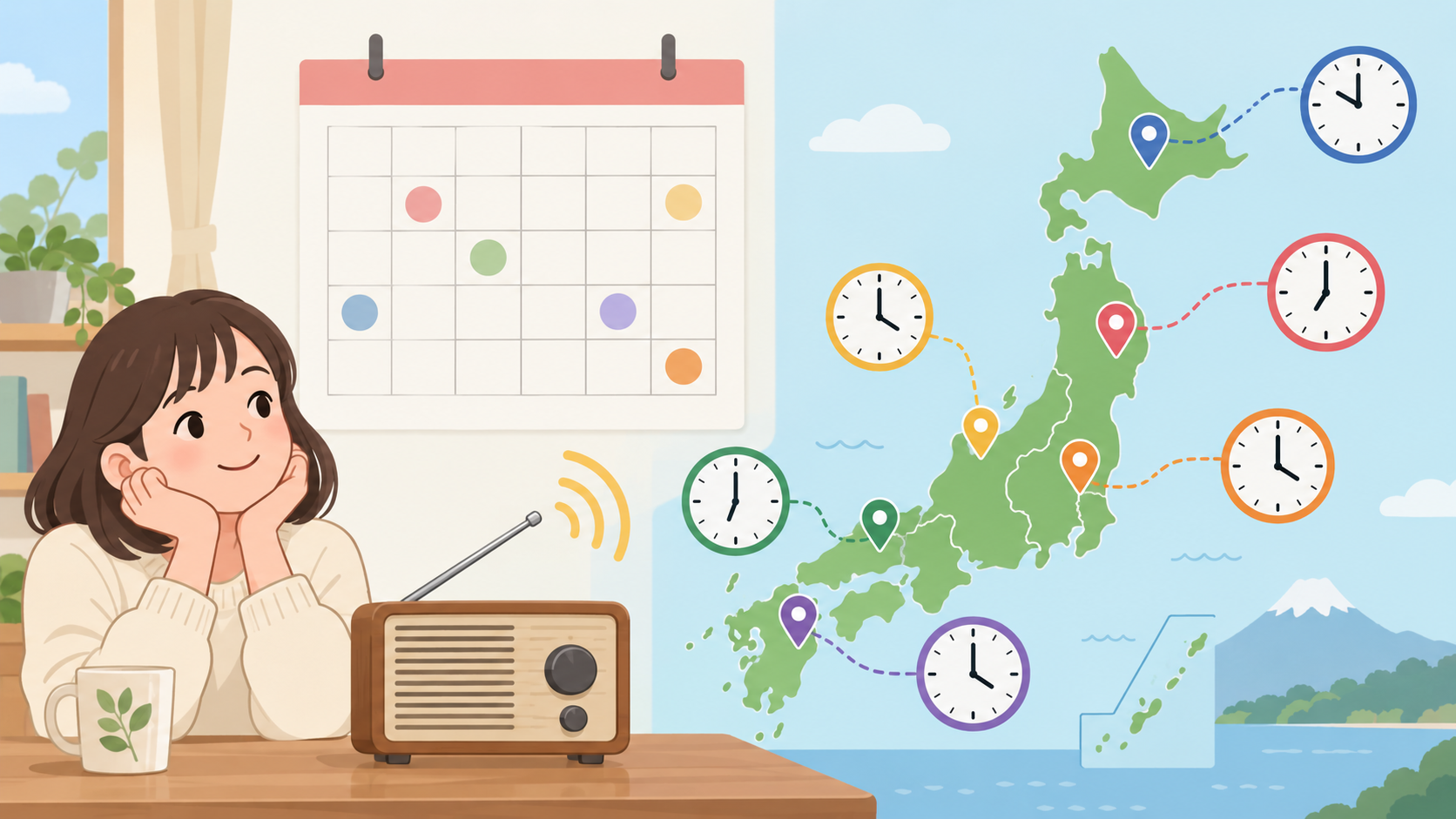 radiko聴取エリアのイメージ