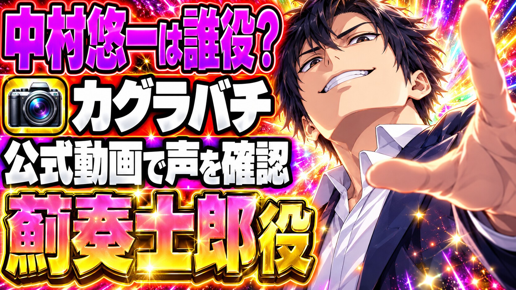 カグラバチの中村悠一は誰役？薊奏士郎のPVで声を聞ける！