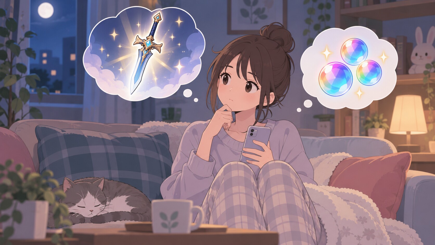 無料と追加ガチャの判断イメージ