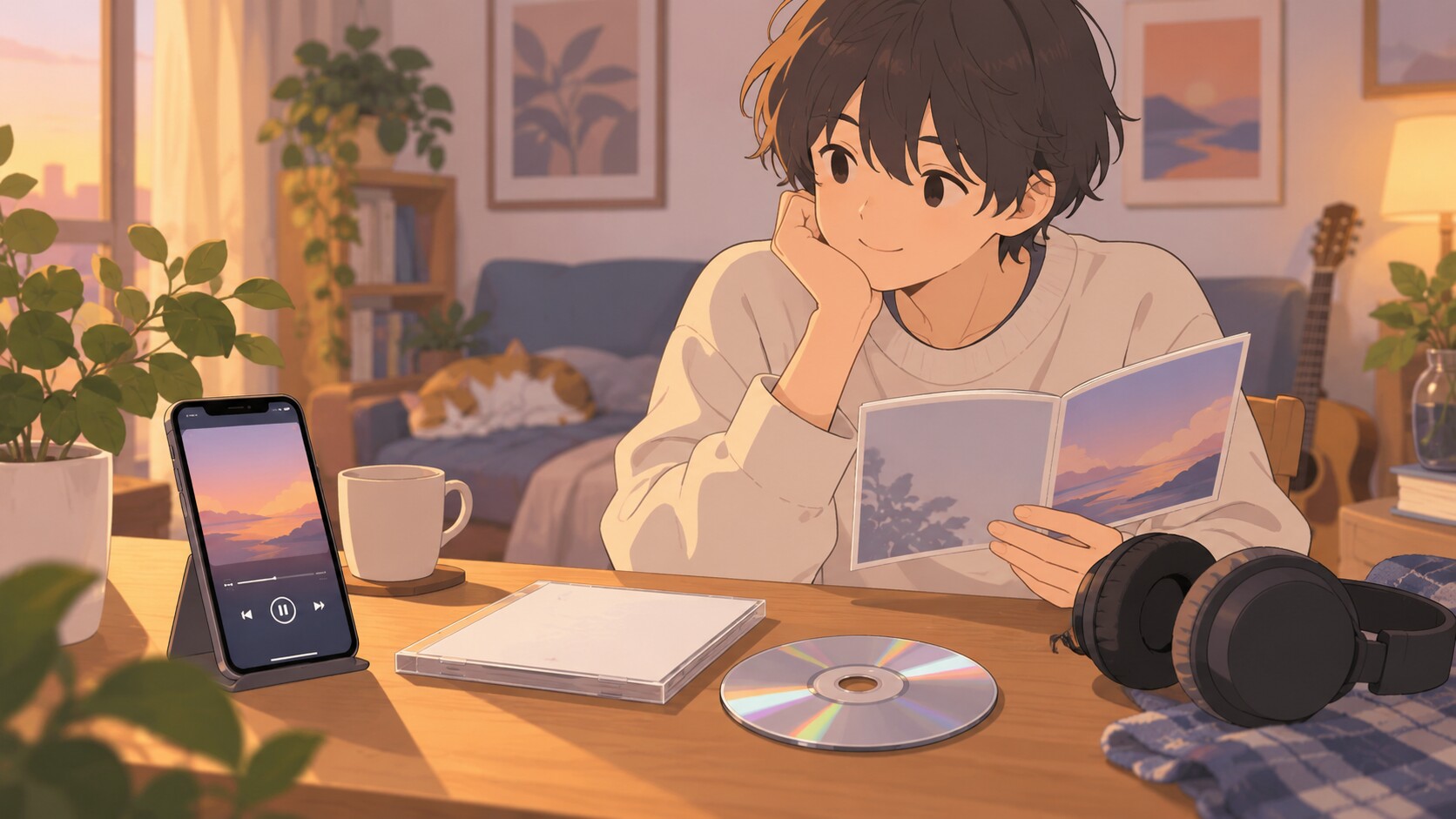 CDと配信・歌詞ブックレットの選び方イメージ