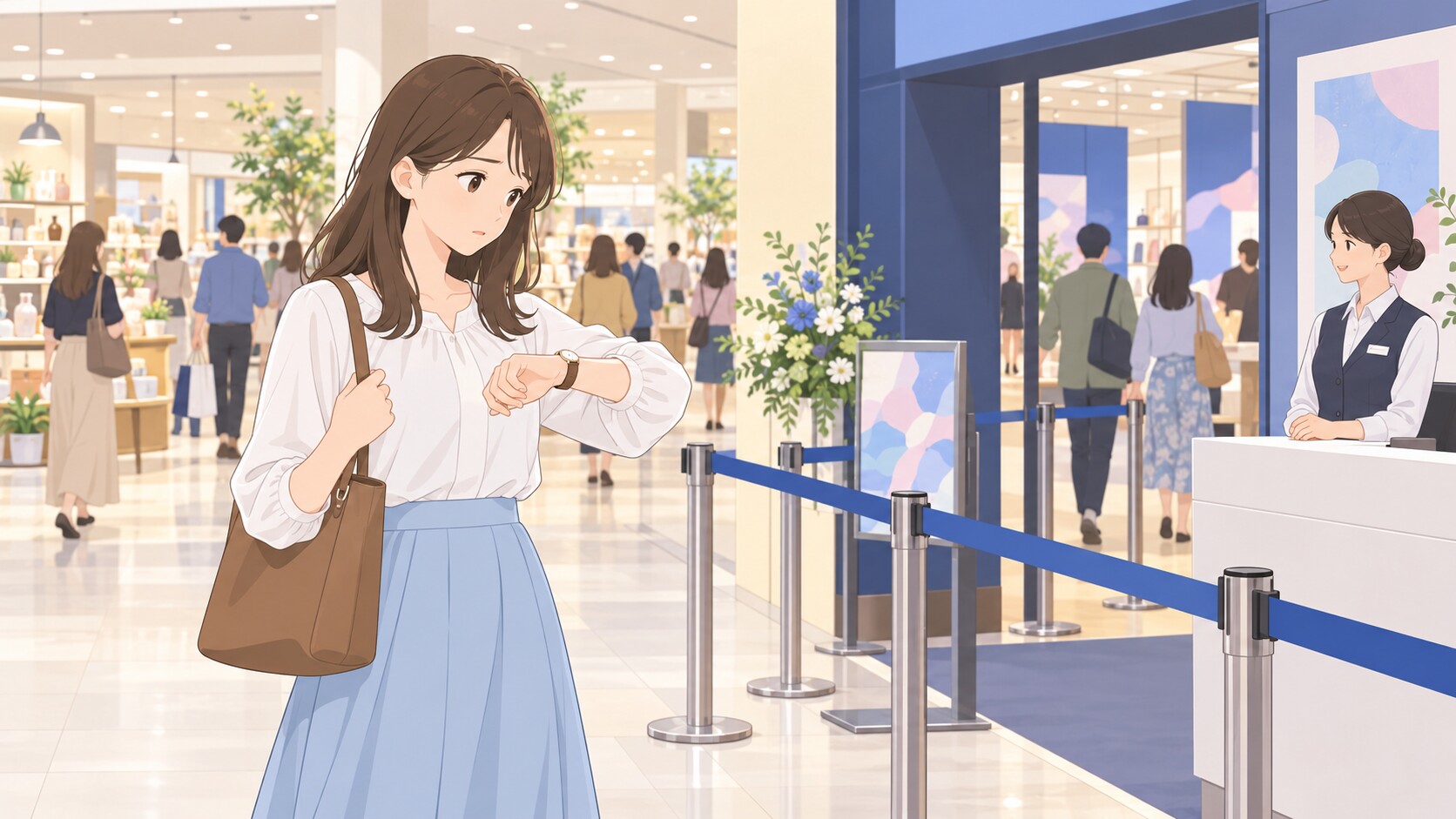 最終入場の時間を確認するイメージ