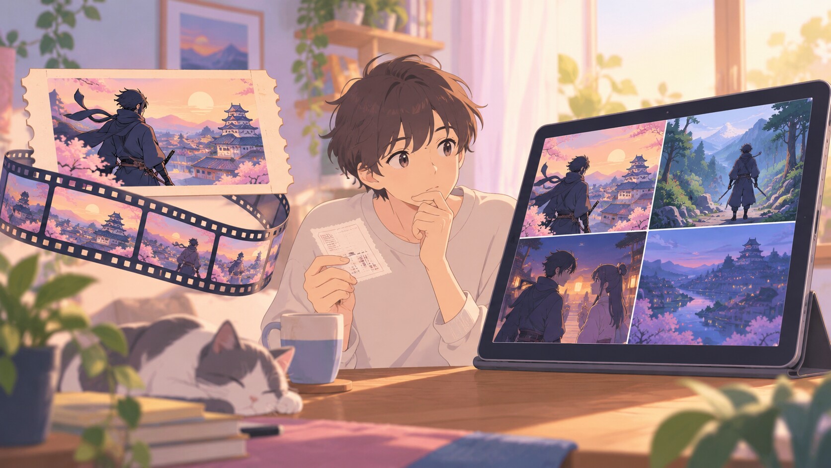劇場版編集映画とTV全8話再構築の関係図