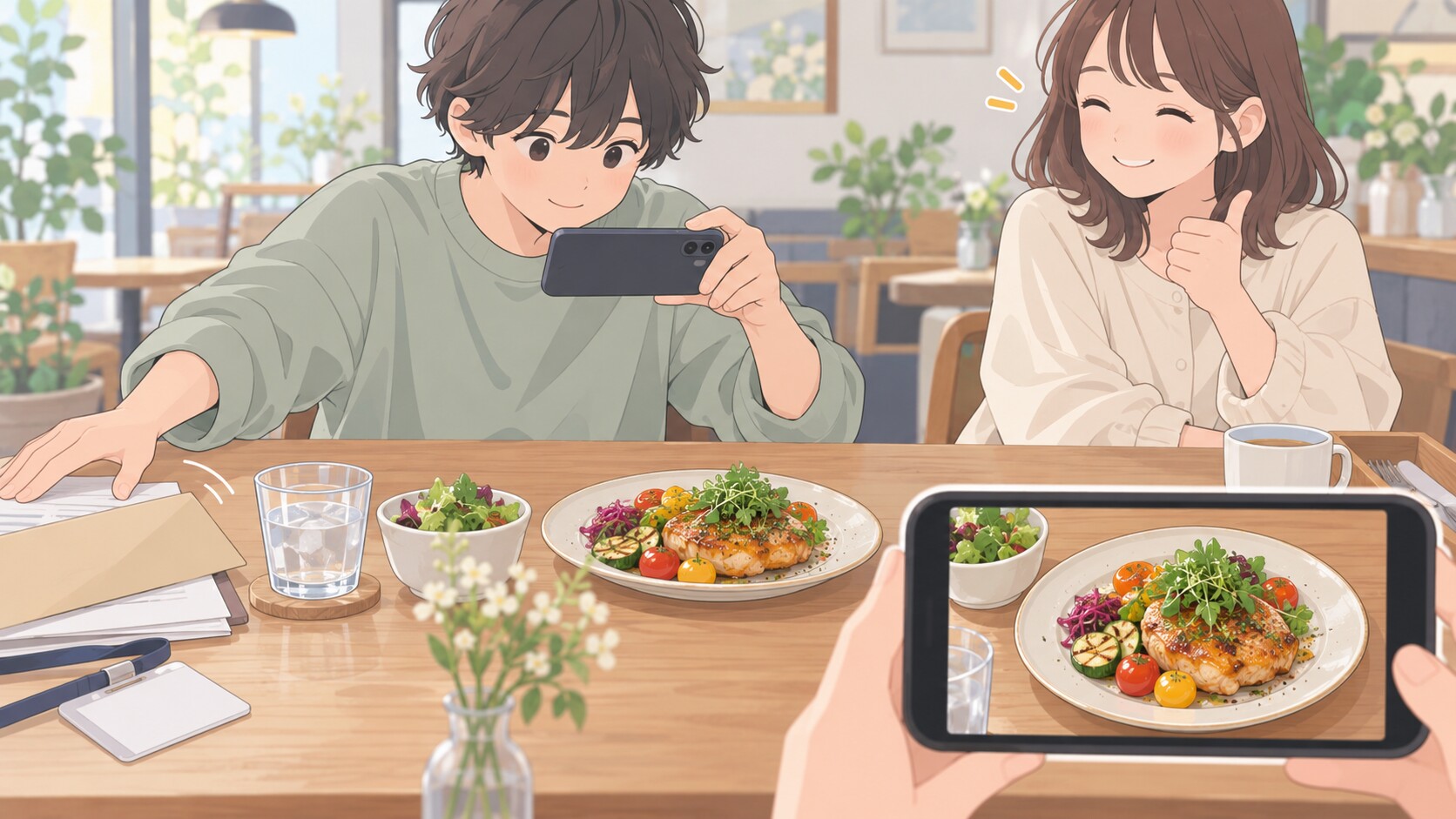 写り込み注意のイメージ