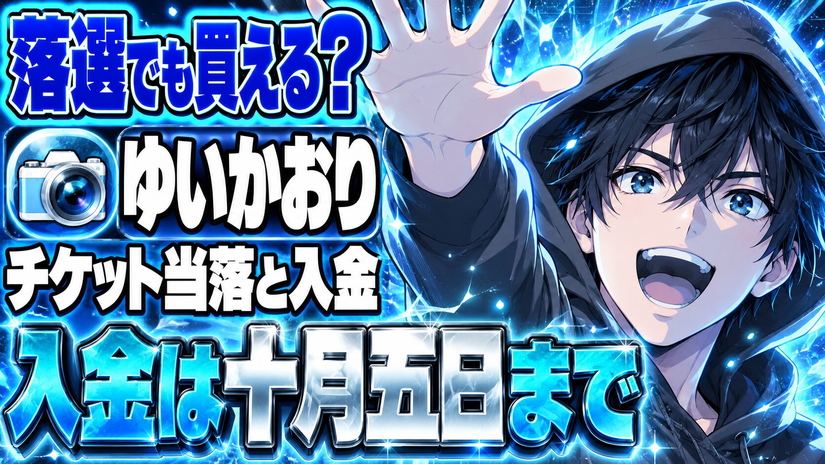 ゆいかおりのチケット当落、落選でも買える？入金は10月5日まで